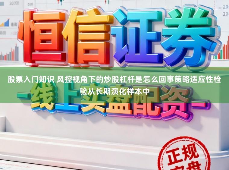 股票入门知识 风控视角下的炒股杠杆是怎么回事策略适应性检验从长期演化样本中