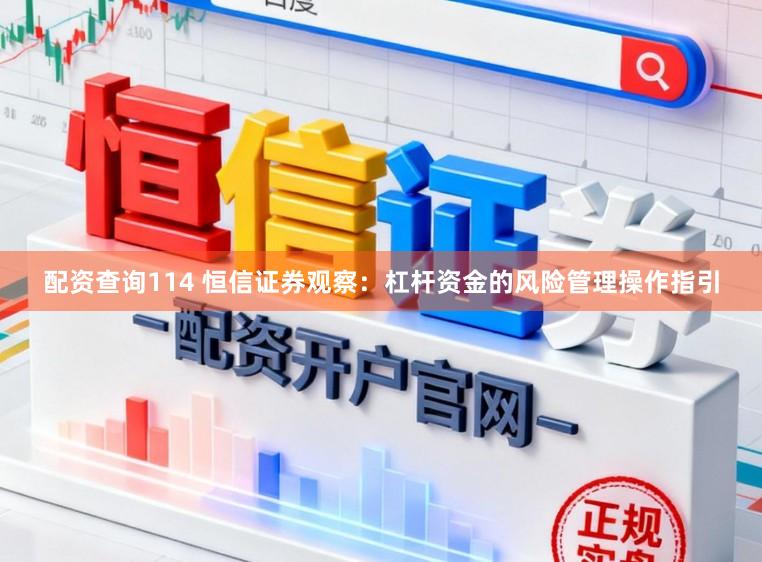 配资查询114 恒信证券观察：杠杆资金的风险管理操作指引