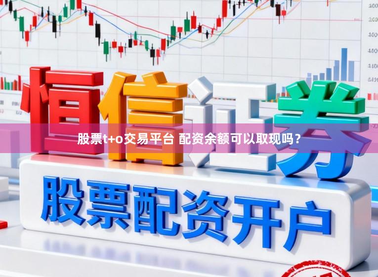 股票t+o交易平台 配资余额可以取现吗?